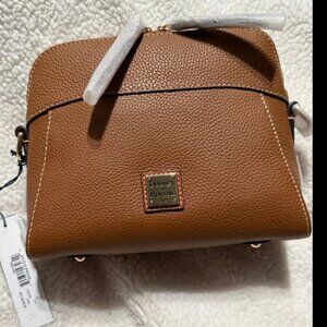 Dooney and Bourke Cameron Pebble Grain Crossbody  Brown NWT